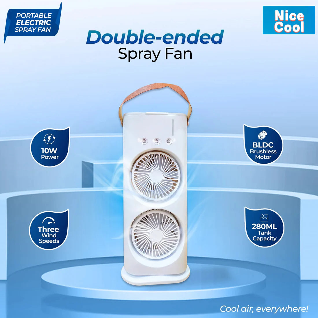 Breeze Max Twin Cool Mini Ac/Twice the breeze, twice the chill!🍹☃️🌊