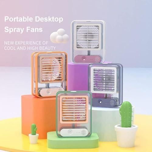 Rechargeable Mini USB Fan With Mist Water Spray