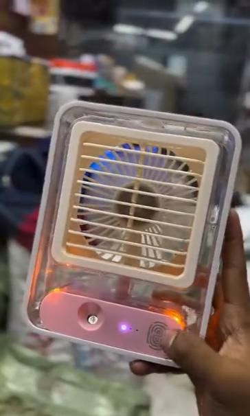 Rechargeable Mini USB Fan With Mist Water Spray