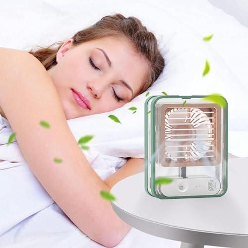 Rechargeable Mini USB Fan With Mist Water Spray